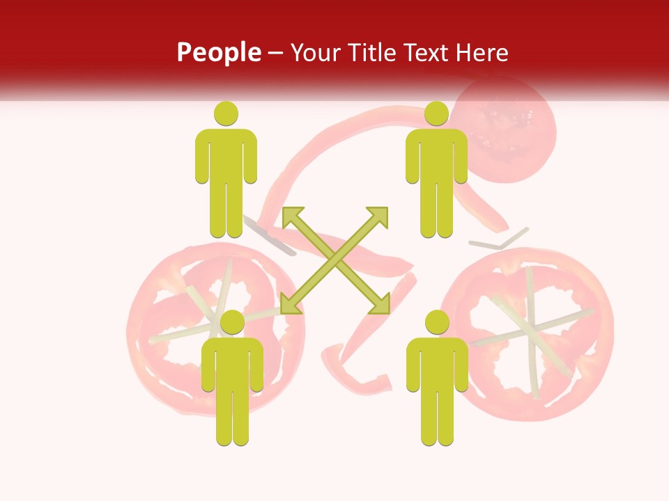 A Picture Of A Tomato And A Slice Of Tomato On A White Background PowerPoint Template