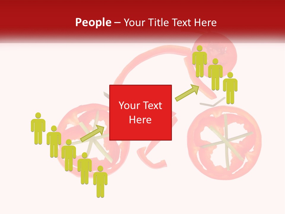 A Picture Of A Tomato And A Slice Of Tomato On A White Background PowerPoint Template