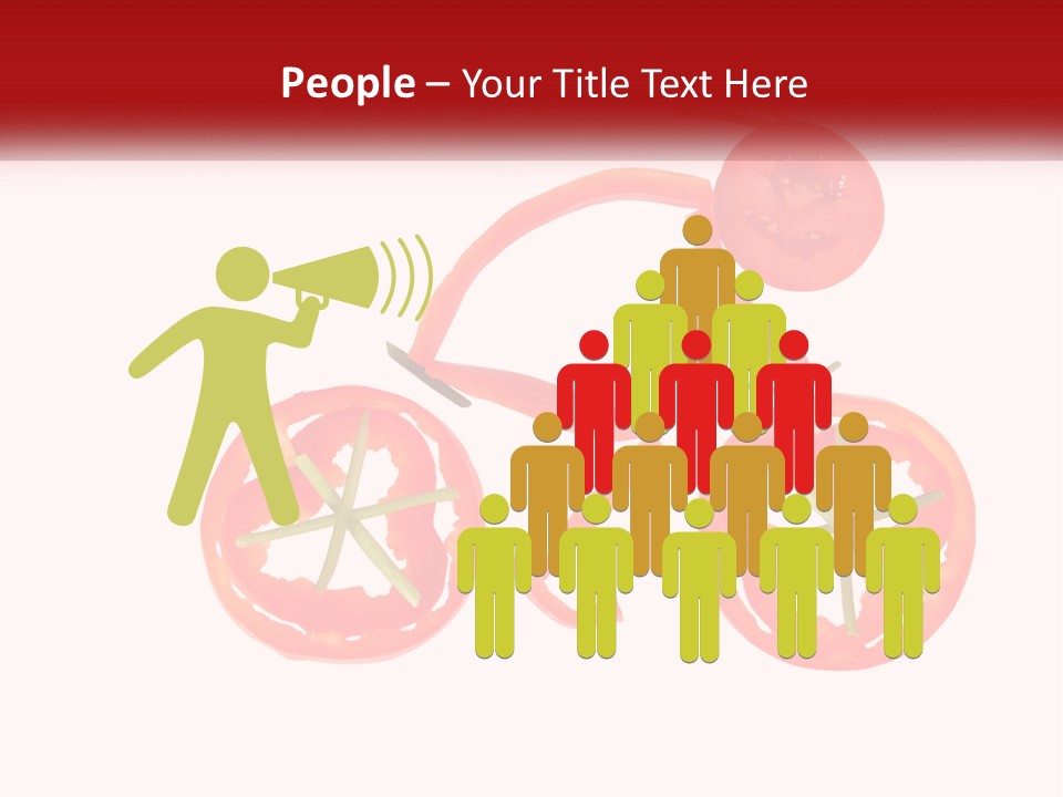 A Picture Of A Tomato And A Slice Of Tomato On A White Background PowerPoint Template