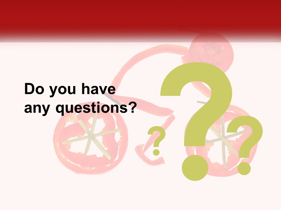 A Picture Of A Tomato And A Slice Of Tomato On A White Background PowerPoint Template