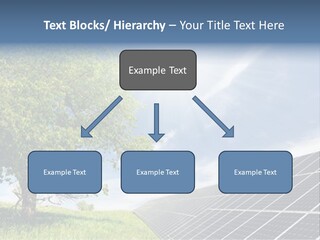 A Green Field With A Tree And A Solar Panel PowerPoint Template