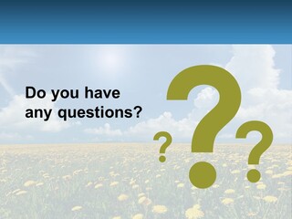 A Field Full Of Yellow Dandelions Under A Blue Sky PowerPoint Template