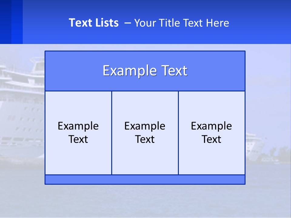 A Row Of Cruise Ships In The Water PowerPoint Template