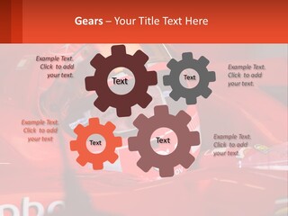 A Man In A Red Race Car With A Helmet On PowerPoint Template
