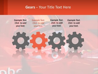 A Man In A Red Race Car With A Helmet On PowerPoint Template