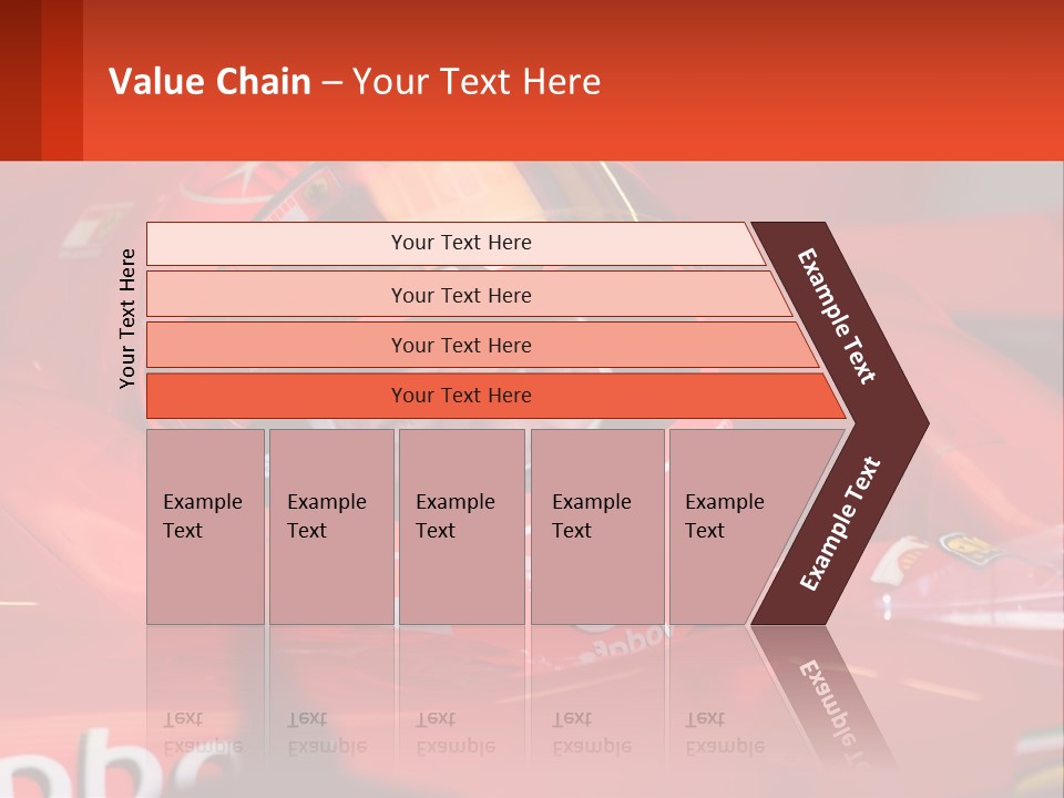 A Man In A Red Race Car With A Helmet On PowerPoint Template