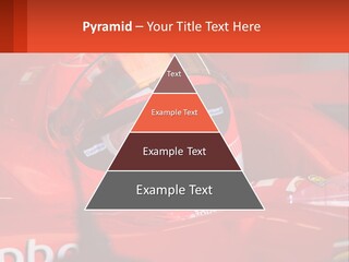 A Man In A Red Race Car With A Helmet On PowerPoint Template