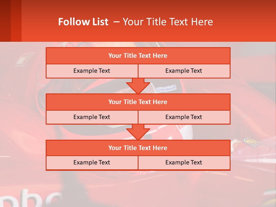 A Man In A Red Race Car With A Helmet On PowerPoint Template