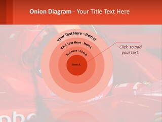 A Man In A Red Race Car With A Helmet On PowerPoint Template
