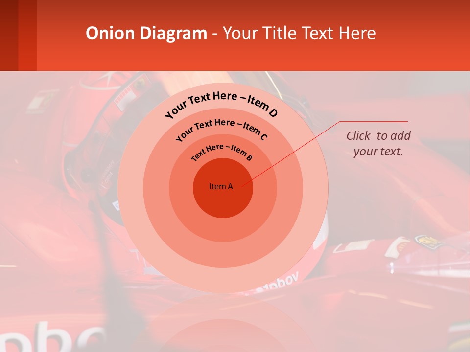 A Man In A Red Race Car With A Helmet On PowerPoint Template
