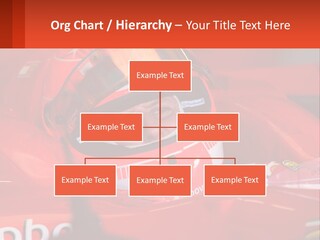 A Man In A Red Race Car With A Helmet On PowerPoint Template