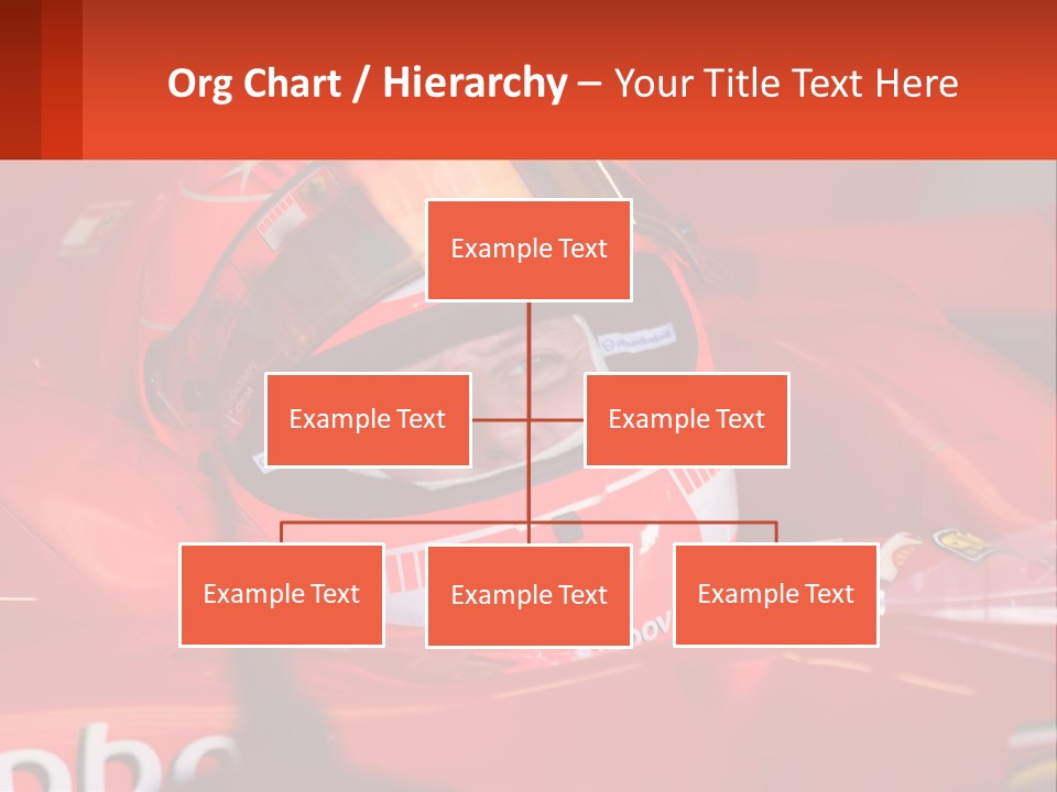 A Man In A Red Race Car With A Helmet On PowerPoint Template