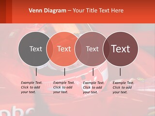 A Man In A Red Race Car With A Helmet On PowerPoint Template