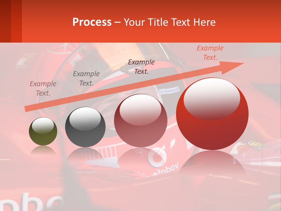 A Man In A Red Race Car With A Helmet On PowerPoint Template