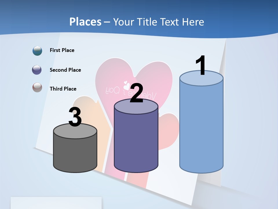 A Card With A Heart And Two Hands Holding A Piece Of Paper PowerPoint Template