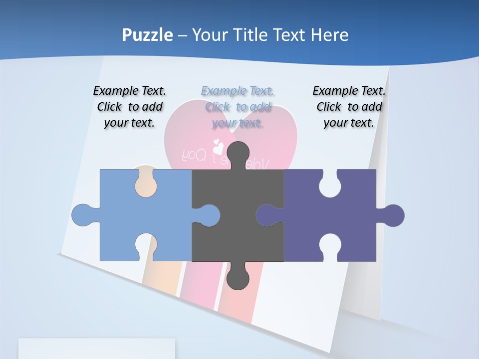 A Card With A Heart And Two Hands Holding A Piece Of Paper PowerPoint Template