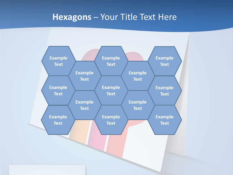 A Card With A Heart And Two Hands Holding A Piece Of Paper PowerPoint Template