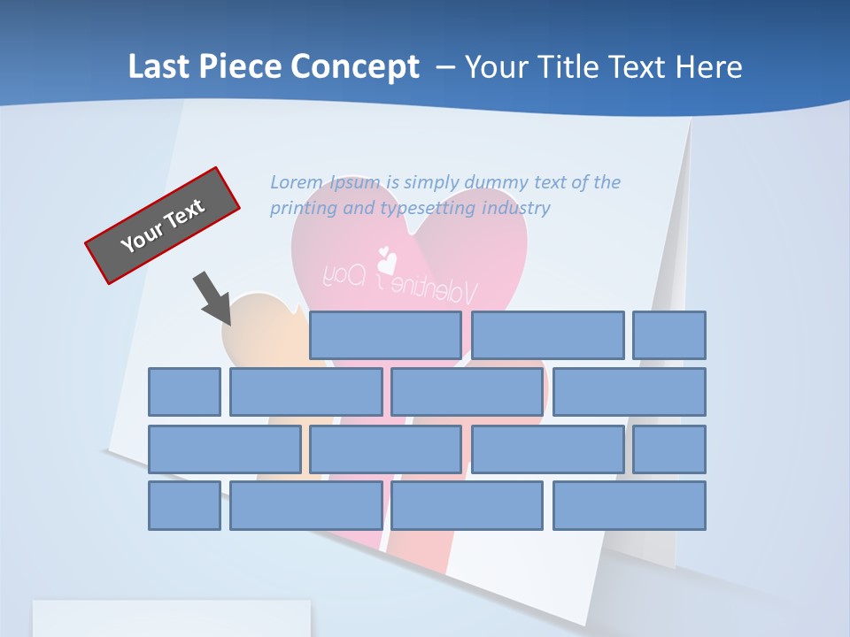 A Card With A Heart And Two Hands Holding A Piece Of Paper PowerPoint Template
