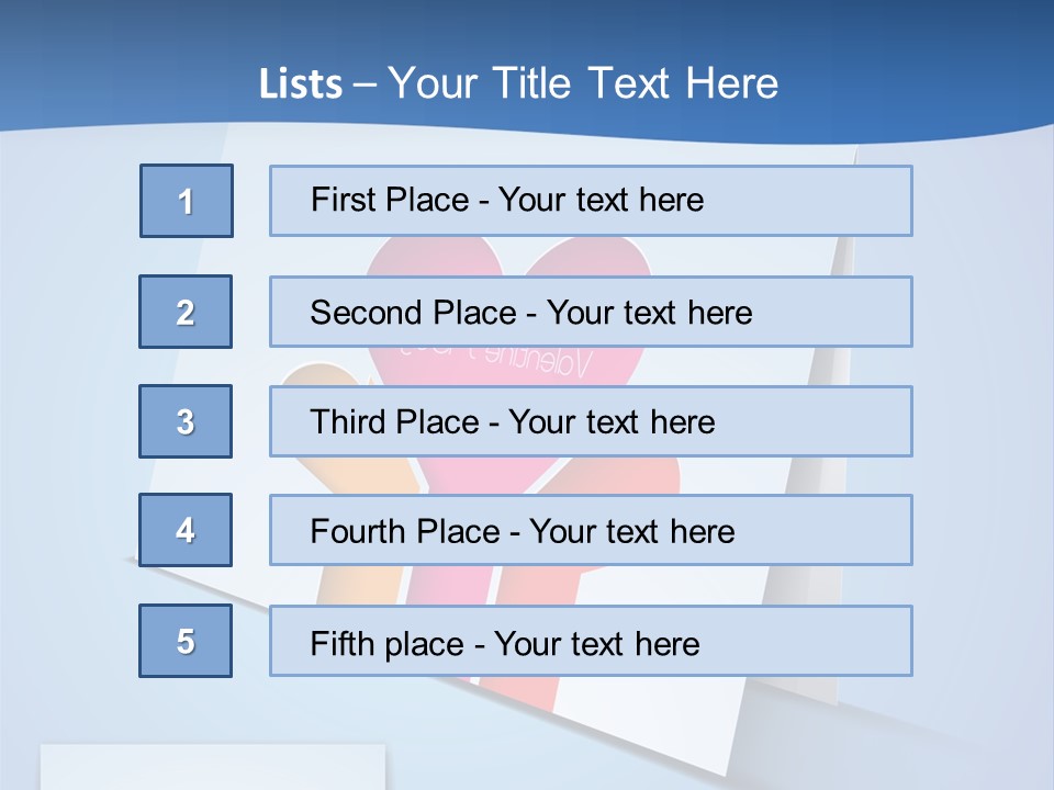 A Card With A Heart And Two Hands Holding A Piece Of Paper PowerPoint Template
