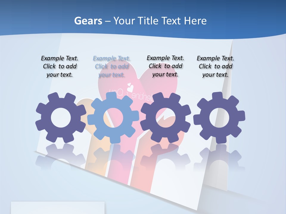 A Card With A Heart And Two Hands Holding A Piece Of Paper PowerPoint Template