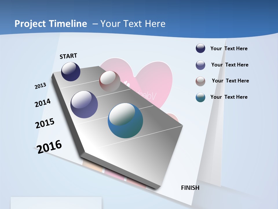 A Card With A Heart And Two Hands Holding A Piece Of Paper PowerPoint Template