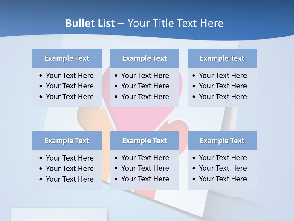 A Card With A Heart And Two Hands Holding A Piece Of Paper PowerPoint Template