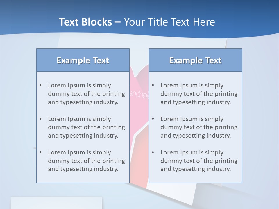 A Card With A Heart And Two Hands Holding A Piece Of Paper PowerPoint Template