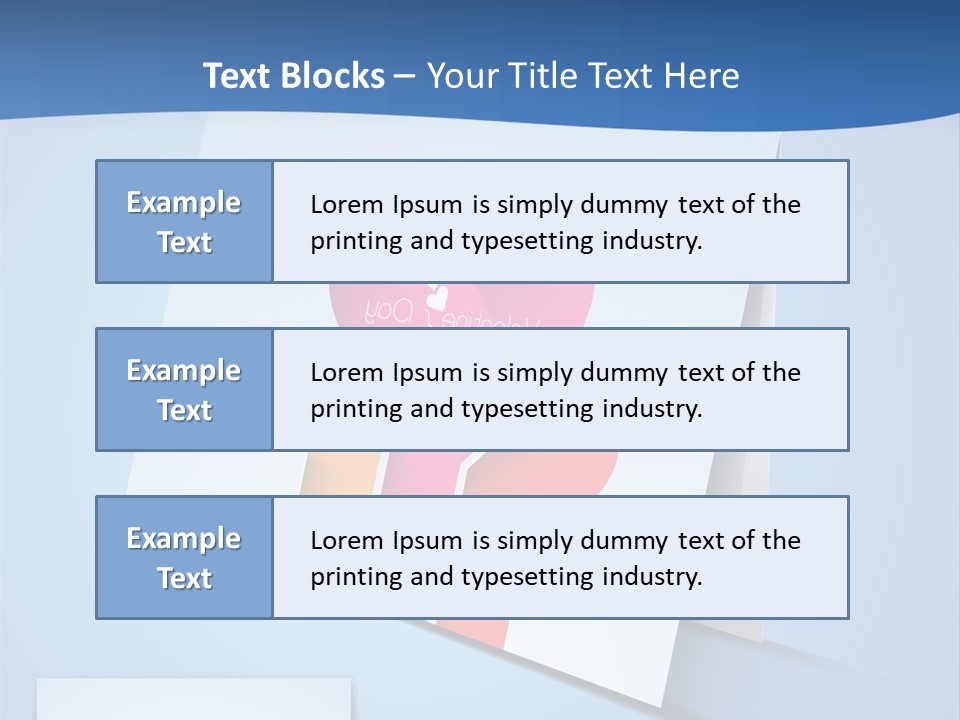A Card With A Heart And Two Hands Holding A Piece Of Paper PowerPoint Template
