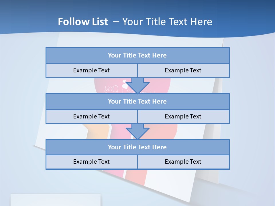 A Card With A Heart And Two Hands Holding A Piece Of Paper PowerPoint Template