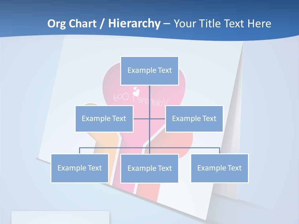 A Card With A Heart And Two Hands Holding A Piece Of Paper PowerPoint Template