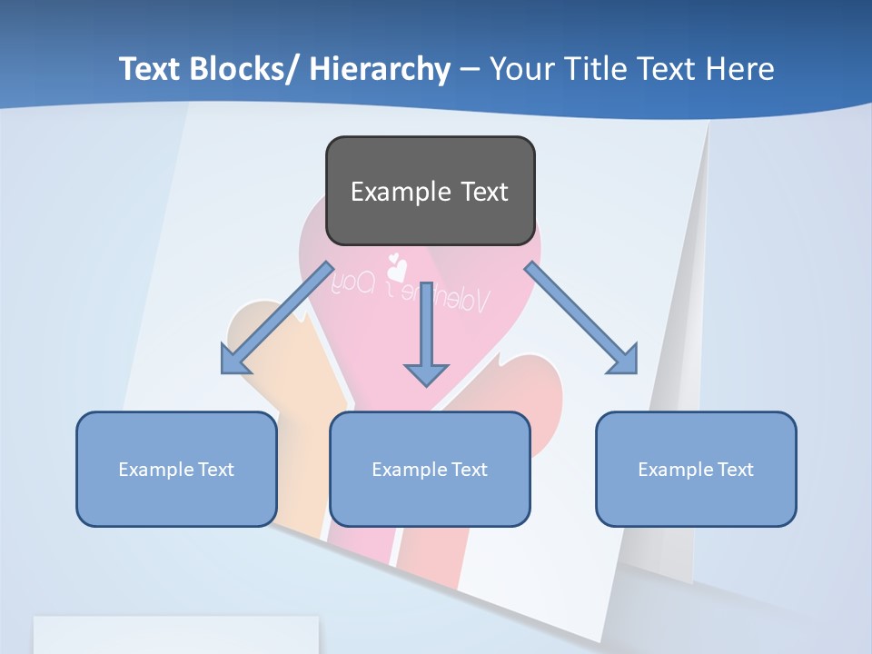 A Card With A Heart And Two Hands Holding A Piece Of Paper PowerPoint Template