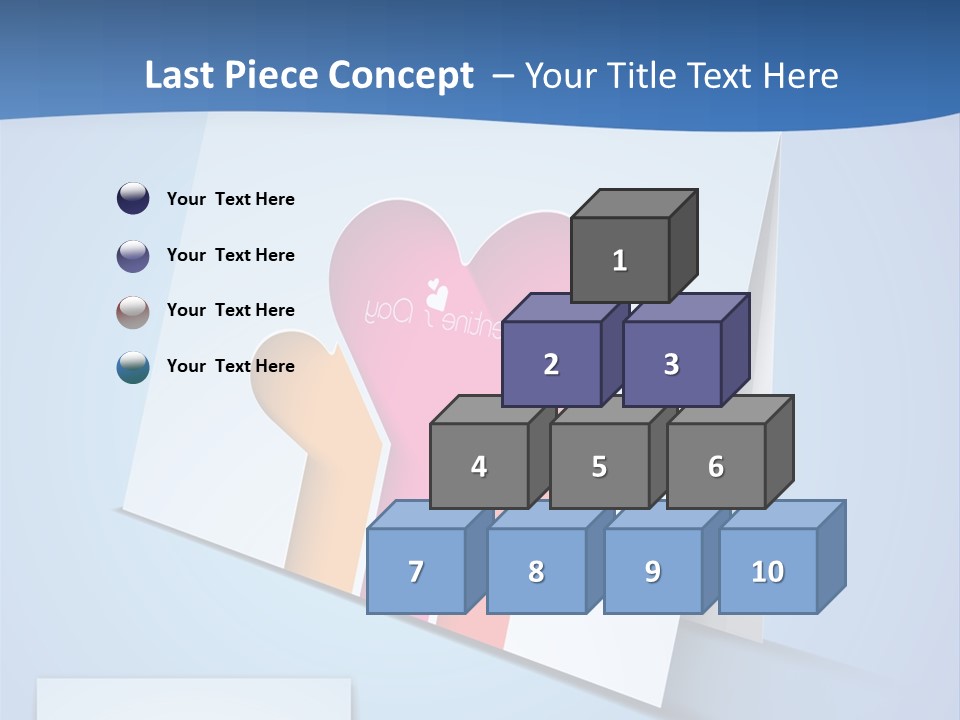 A Card With A Heart And Two Hands Holding A Piece Of Paper PowerPoint Template