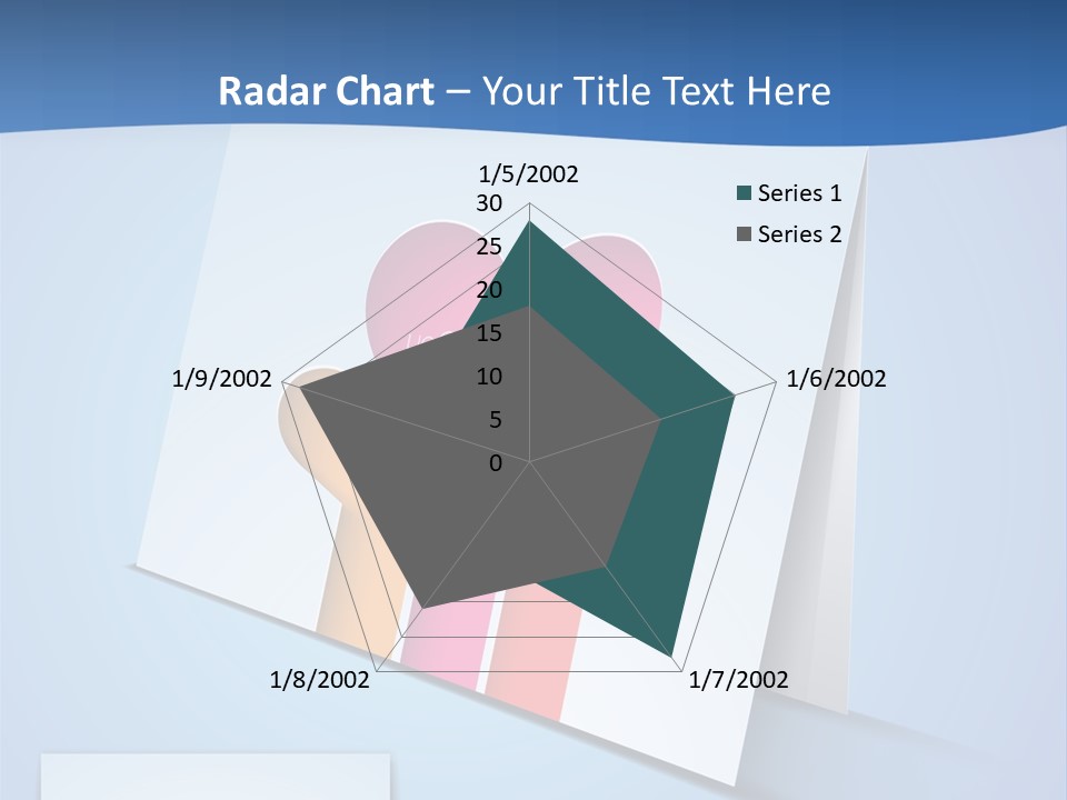 A Card With A Heart And Two Hands Holding A Piece Of Paper PowerPoint Template