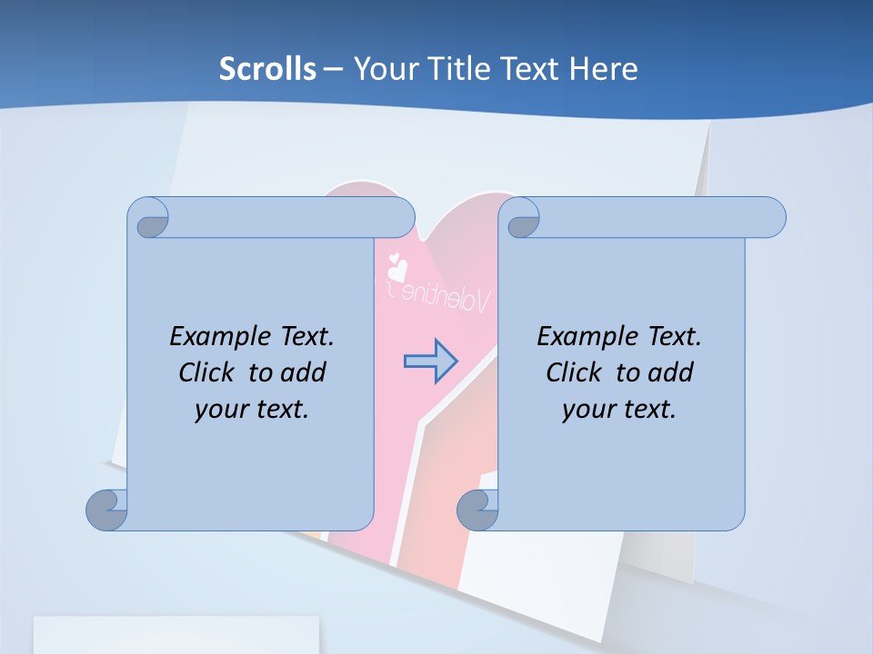 A Card With A Heart And Two Hands Holding A Piece Of Paper PowerPoint Template