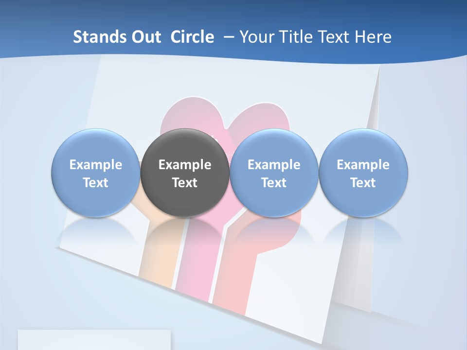 A Card With A Heart And Two Hands Holding A Piece Of Paper PowerPoint Template