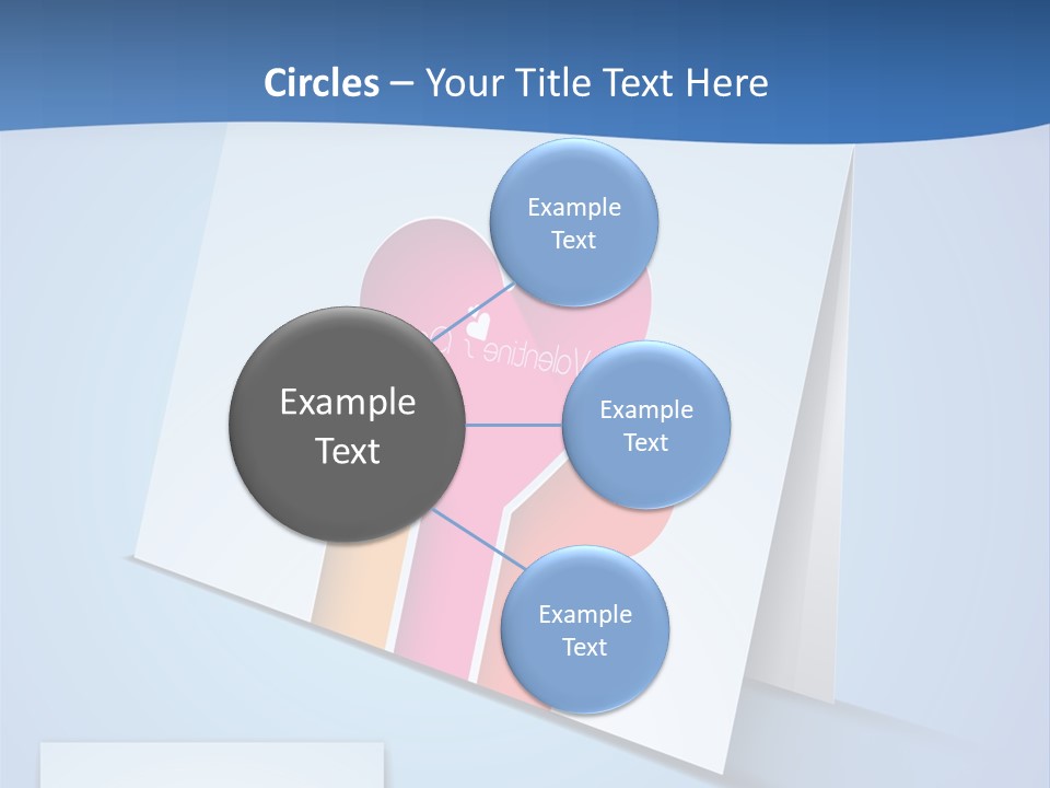 A Card With A Heart And Two Hands Holding A Piece Of Paper PowerPoint Template