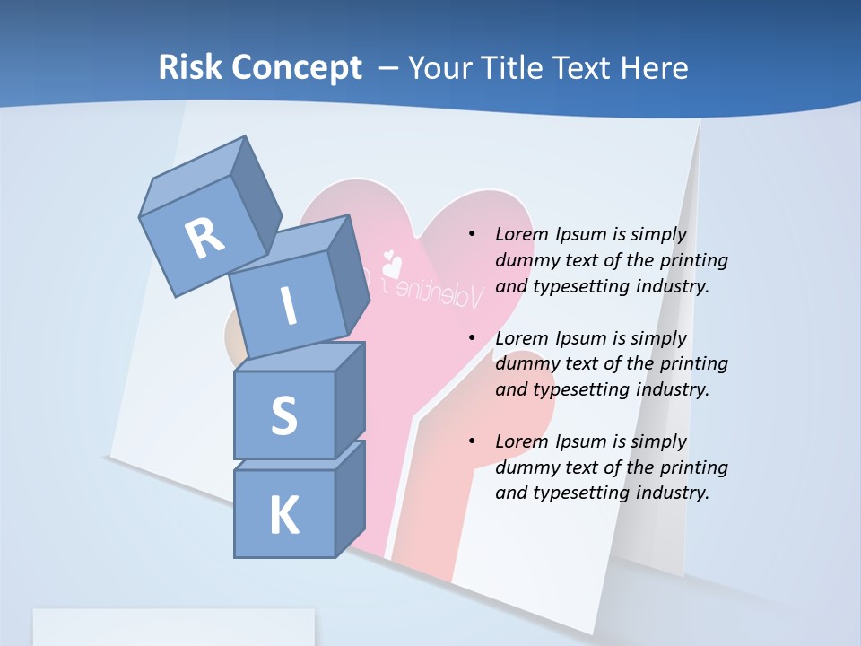 A Card With A Heart And Two Hands Holding A Piece Of Paper PowerPoint Template