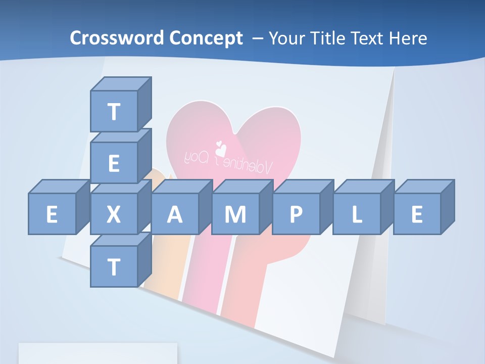 A Card With A Heart And Two Hands Holding A Piece Of Paper PowerPoint Template