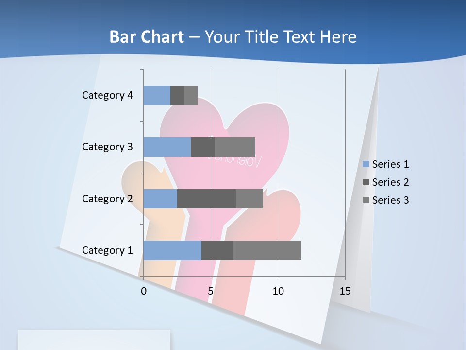 A Card With A Heart And Two Hands Holding A Piece Of Paper PowerPoint Template