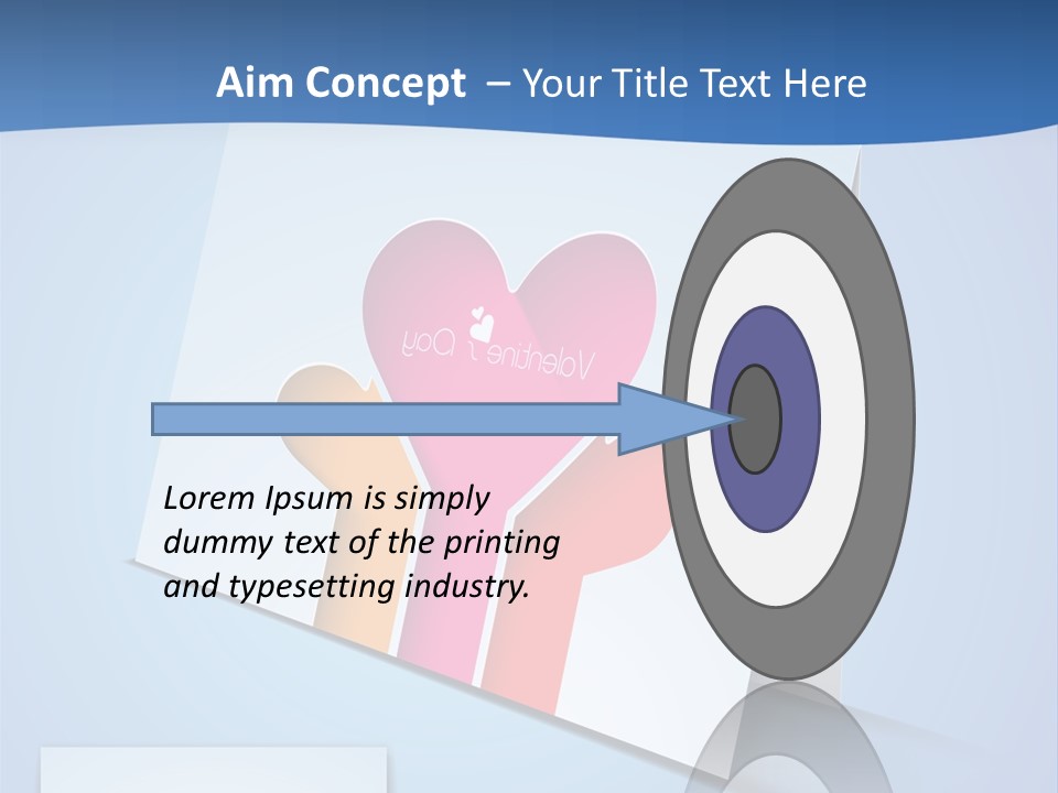 A Card With A Heart And Two Hands Holding A Piece Of Paper PowerPoint Template