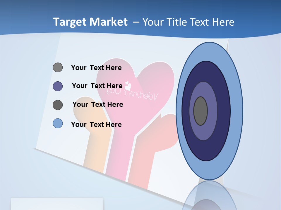 A Card With A Heart And Two Hands Holding A Piece Of Paper PowerPoint Template