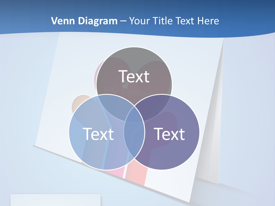 A Card With A Heart And Two Hands Holding A Piece Of Paper PowerPoint Template