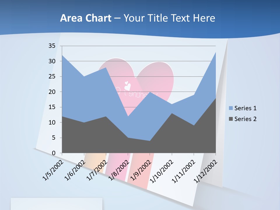 A Card With A Heart And Two Hands Holding A Piece Of Paper PowerPoint Template