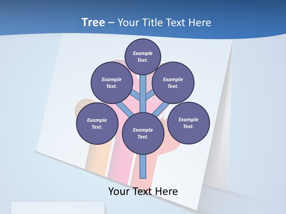 A Card With A Heart And Two Hands Holding A Piece Of Paper PowerPoint Template