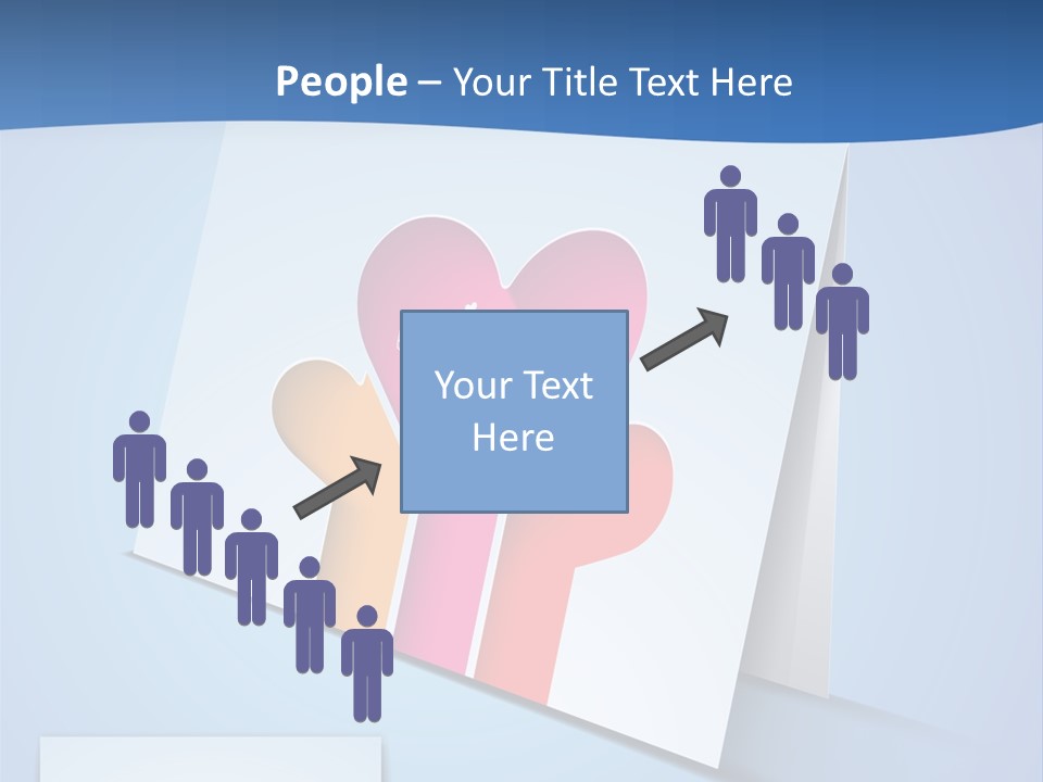 A Card With A Heart And Two Hands Holding A Piece Of Paper PowerPoint Template