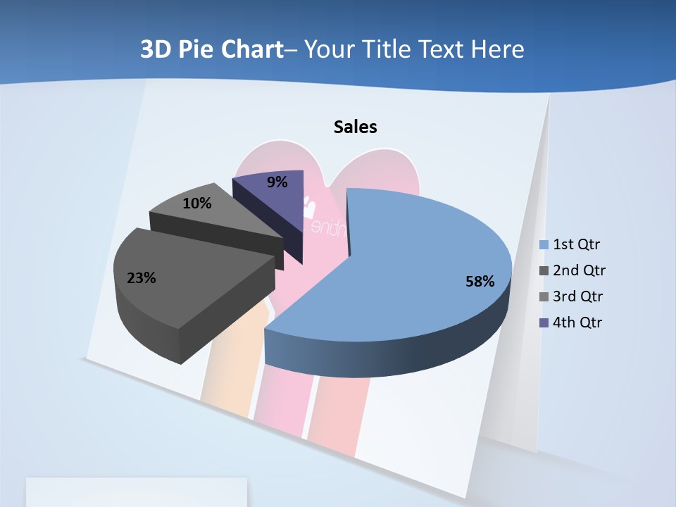 A Card With A Heart And Two Hands Holding A Piece Of Paper PowerPoint Template