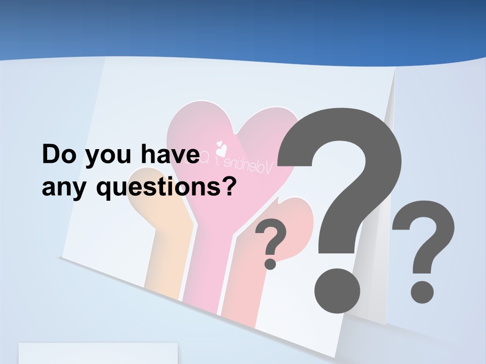 A Card With A Heart And Two Hands Holding A Piece Of Paper PowerPoint Template