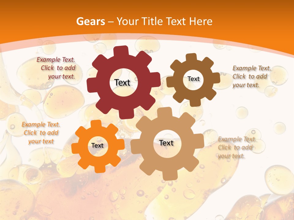 A Bottle Of Beer With Bubbles On It PowerPoint Template