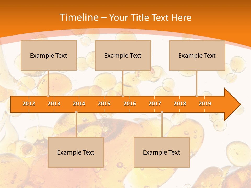 A Bottle Of Beer With Bubbles On It PowerPoint Template