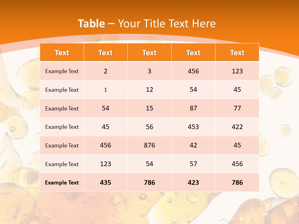 A Bottle Of Beer With Bubbles On It PowerPoint Template